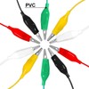 20 PCS Alligator Clips Electrical, 5-Color 21.5inch Test Leads with