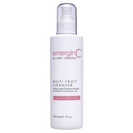 emergin C Gentle Multi-Fruit Cream Cleanser - Face Wash with Natural AHA + Vitamin C from Natural Fruit Extracts - Removes Dead Skin (8.1 oz, 240 ml)