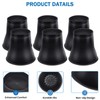 ANNKUT Bed Risers 6 Inch Heavy Duty, Round Furniture Risers