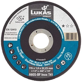 Cutting disc, 115 x 1.0 x 22.2 mm Metal, Straight