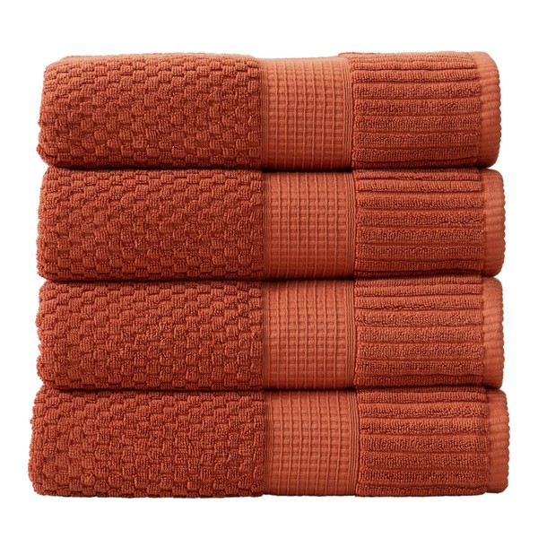 NY Loft 100% Cotton 4 Pack Bath Towel Set| Super