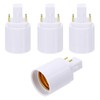PATIKIL G24q to E26/E27 Light Socket Adapter, 4pcs Lamp Holder