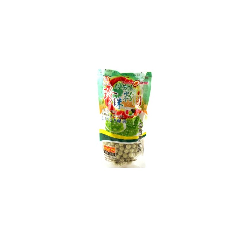 WuFuYuan Tapioca Pearl Green Tea 8.8 Oz (Pack of 3)