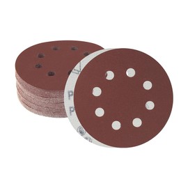 Meccion 125mm Sanding Discs 50pcs 240 Grits Sander Discs Pads 5 Inch 8 Holes Hook and Loop Sander Paper for Random Orbital Sander