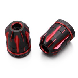 Daytona 37030 Premium Zone Motorcycle Bar End for Yamaha (M6) TECHNO Red