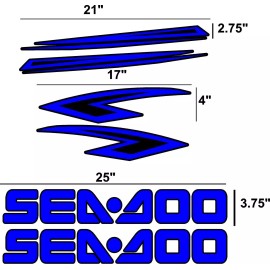 Seadoo Sea Doo decal kit 2005  stripe kit stripes replacement seadoo 30 color choices