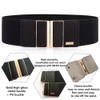MIJIU Womens Vintage Wide Elastic Stretch Tunic Belts Black Belts