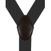 Moulen Men's Y-Back 1.4 Inches Wide 4-Clips Adjustable Suspenders, Gray