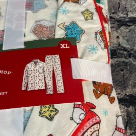 Wondershop Men's XL X-Large 2-pc Set Flannel Pajama Set Star Cocoa Bear Wreath