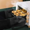 sungwoo Extra Long Silicone Oven Mitts,Heat Resistant Gloves with Quilted