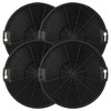 vhbw 4 x Activated Carbon Filters Compatible with Zanussi ZHC9131X,