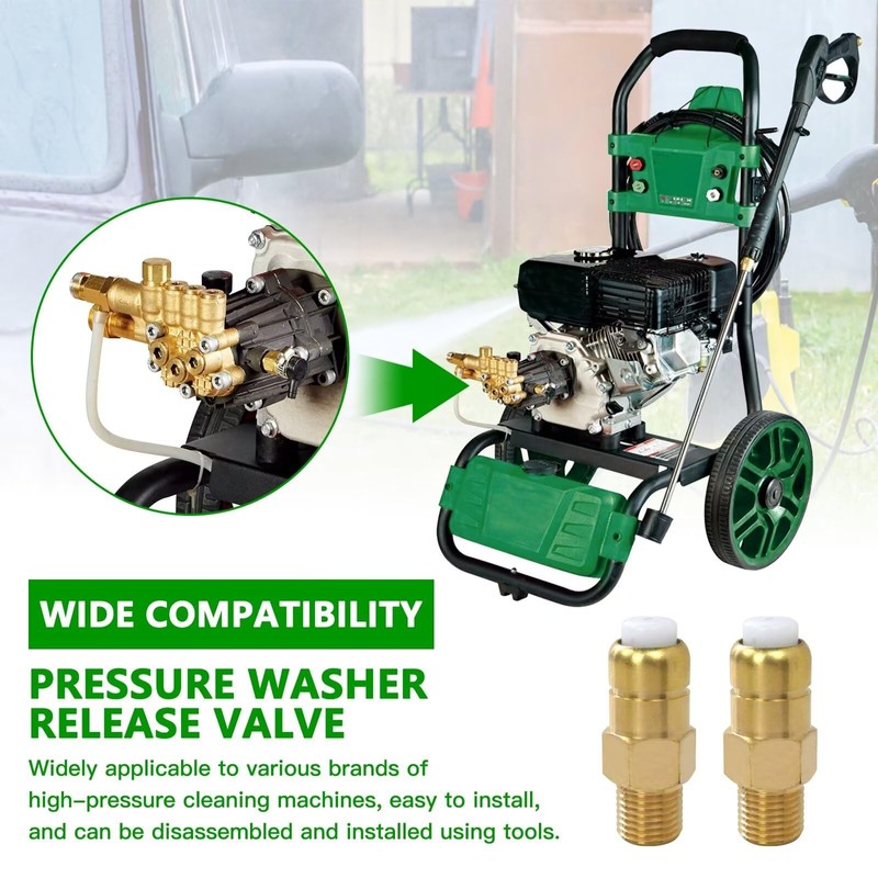 GRABOTE 2X 678169004 1/4 Inch Brass Pressure Washers Replacement Thermal