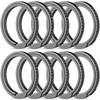 FEGVE Small Titanium Side Pushing Keychain Rings, Easy Open Key
