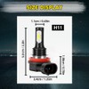 For Toyota Yaris 2006-2014 Fog Lights Bulbs, 8000LM Super Bright