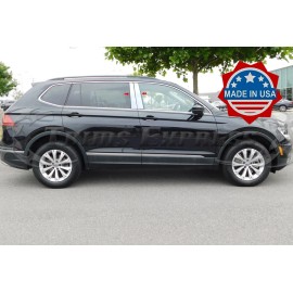 Made in USA - Trims Express 2018-2023 Volkswagen Tiguan 4Pc Chrome Pillar Post Trim Stainless Steel Cover