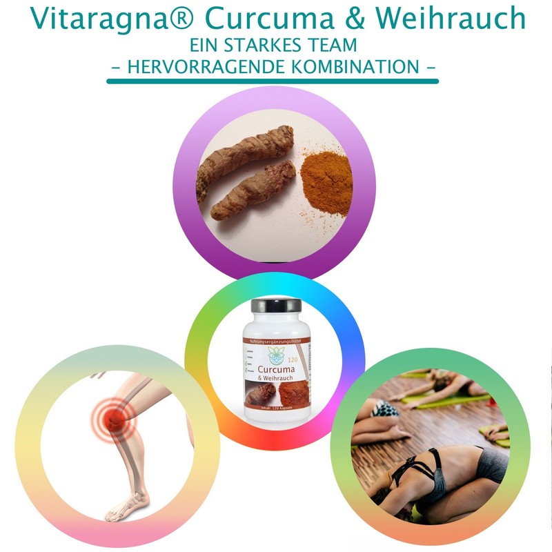 Vita Ragna Turmeric and Frankincense 120 caps Quality Product with Turmeric