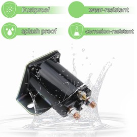 WHITE HAND Golf Cart 12V 4 Terminal 200A Heavy Duty Solenoid Relay Assembly for Yamaha G8 G9 G11 G14 G16 G20 Gas 1985 up 4-Cycle Models Replaces OEM# JF2-H1950-00 JR3-H1950-00 J38-81950-01