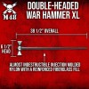 M48 Double-Headed War Hammer XL And Sheath | 2Cr13 Stainless