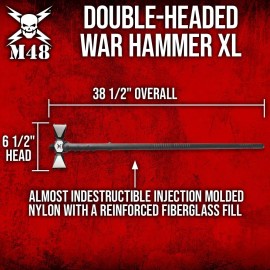 M48 Double-Headed War Hammer XL And Sheath | 2Cr13 Stainless Steel Head