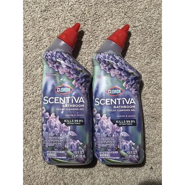 Clorox Scentiva Bathroom Toilet Bowl Cleaner Gel 24 Ounces 2