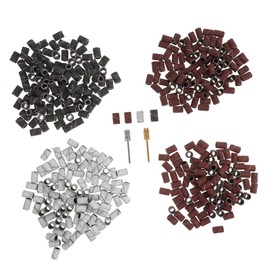 Housoutil 1set Nail Art Sanding Bands Drilling Bits for Professional Foot Care Including Axles Practical Manicure Accessories