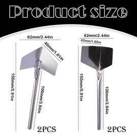 4 Pcs Inside & Outside Corner Trowels, Stainless Steel Plastering Tools for Drywall Corner Shaping & Building Projects