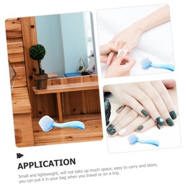 Mobestech 4pcs Nail Cleaning Brush and Exfoliating Brushes for Hands Toes and Nails Compact and Portable Manicure Tools Cover for Home and Travel