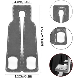 Car Hooks for Headrest, Car Seat Back Storage Hook for Headrest, 2in 1 Car Seat Hooks for Headrest,Purse Bag Hanger for Car,Headrest Hooks for Purses and Bags, Car Hooks(2 Pack) (Black-Black Thread)