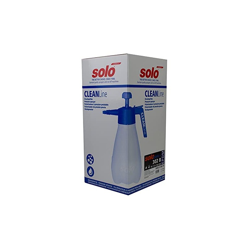 SOLO 302-B 2-Liter CLEANLine One-Hand Sprayer W/EPDM Seals (PH 7-14)