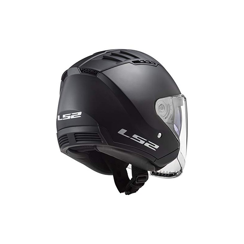 LS2 Helmets Copter Open Face Helmet (Matte Black - 2X-Large)