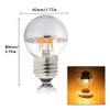 Lxcom Lighting 4W G45 Edison LED Bulb Silver Tipped Dimmable