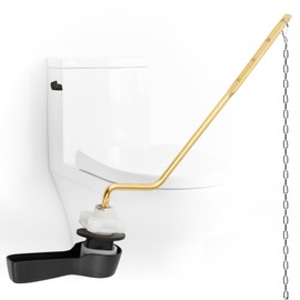 iFealClear Universal Metal Side Toilet Flush Hnadle Replacement, Angle Mount Toilet Handle Replacement Compatible with Kohler, American Standard, TOTO, Mansfield, Solid Brass, Oil Rubbed Bronze