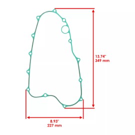 Caltric Clutch Cover Gasket for Honda CRF450R CRF 450R 2002-2008