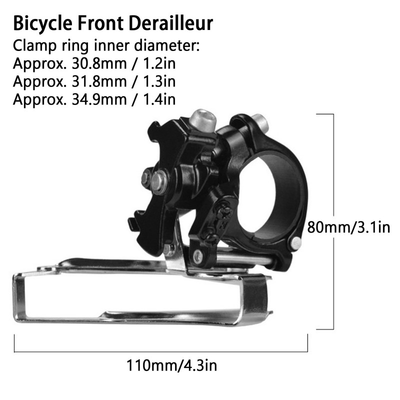 WAKE Mountain Bike Bicycle Front Derailleur Shifter Aluminium Alloy Bike