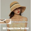 KXF Women's Sun Hat Foldable Packable Up Brim Bucket Cap
