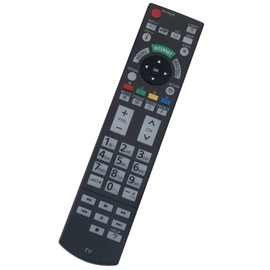 N2QAYB000703 Replacement Remote Control Applicable for Panasonic TV TC-P55ST50 TC-P60ST50 TC-P65ST50 TC-L55WT50 TC-P65GT50 TC-P60GT50 TC-L47ET5 TC-L55ET5 TC-P55VT50 TC-L4DT50 TC-L4DT50 TC-L55DT50