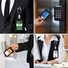 3-Pack ID Badge Holders with Retractable Keychains, Retractable Badge Reels,