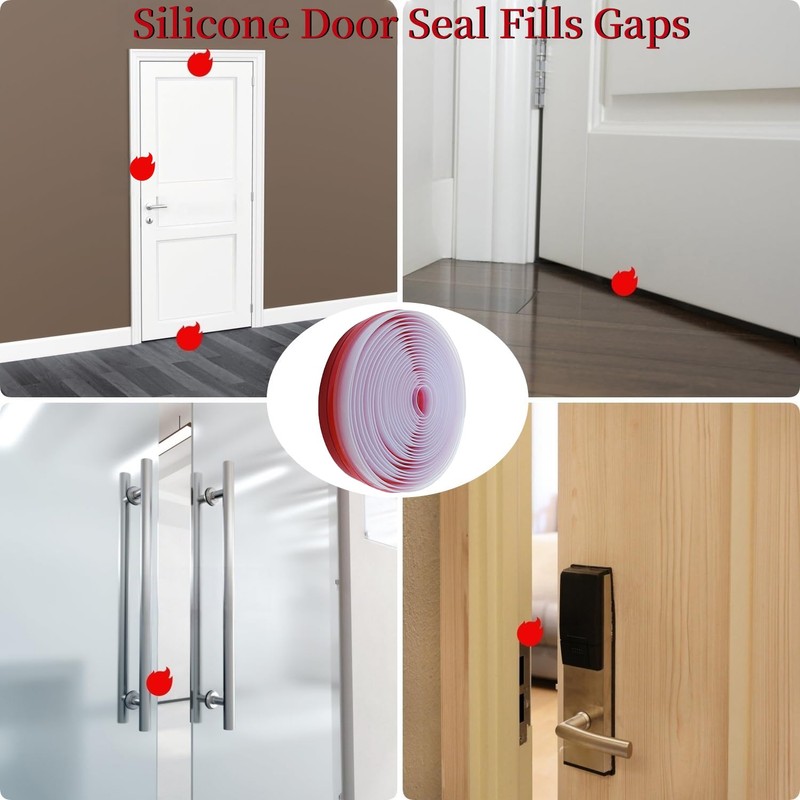 T Shape Door Seal Strip for Door & Windows Gaps，Draft