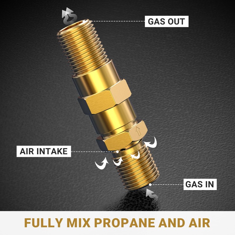 onlyfire 1/2" LP Air Mixer Valve for Propane Gas Fire