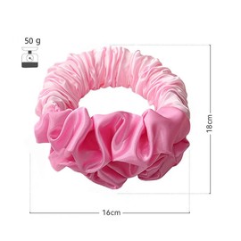 Heatless Hair Curler Overnight to Sleep In,Heatless Curling Scrunchie for Women Soft Silk Lazy Rollers Headband for Long Hair Overnight.(Pink)
