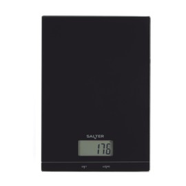 Salter Glass Electronic Kitchen Scales - Digital Baking Scale, Add and Weigh Tare Function LCD Display Measures Liquids 5kg Capacity Easy to Clean Cooking