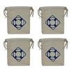 Nautical Tropical Lifering Canvas Drawstring Pouch Party Favor Gift Bag (4)