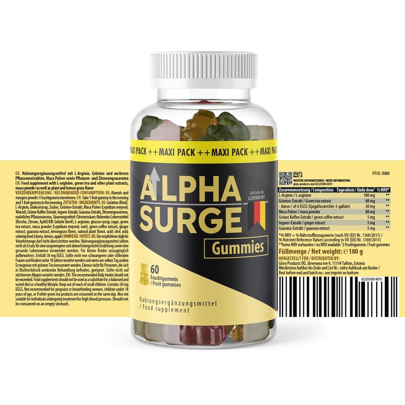 Alpha Surge Gummies | deine genussvolle Unterstützung | Speziell entwickelte