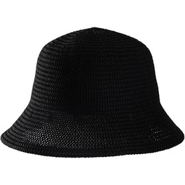 LQTSLFM Woven Fishing Hat, Summer Knitted Hat, Women's Summer Knitted Hats, Soft and Breathable Hat, Suitable for Various Head Shapes and Face Shapes, black, 60