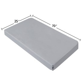 Cot Sheets 25" x 70" Fit for Coleman ComfortSmart Camping Cot, Cot Size Mattress Sheet Super Soft and Breathable Microfiber Cover, Grey