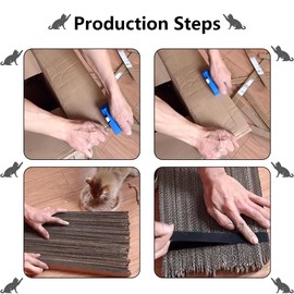 aderroo Cardboard Cutter for Cat Scratchers,DIY Cardboard Cutting Tool, Handheld Cardboard Cutting Tools for Making Cat Scratching Board Cat Bed (Red)