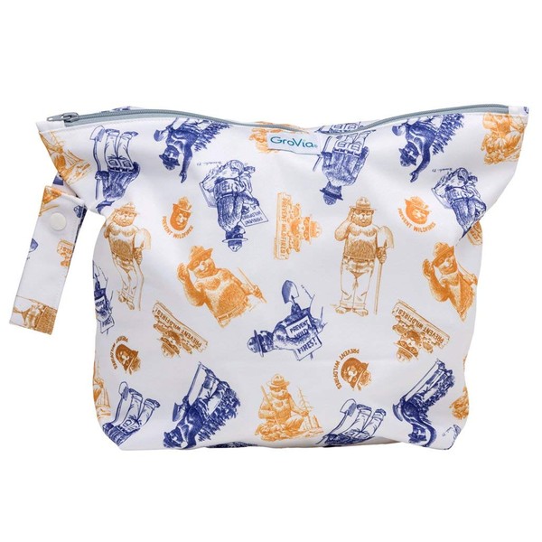GroVia Reusable Zippered Wetbag for Baby Cloth Diapering and More (Only You)