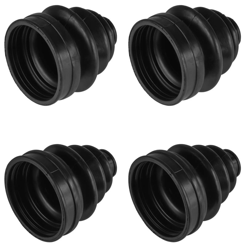 Caltric 2 Rear Axle Inner Outer CV Boot Kit for