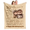 20th Anniversary Blanket Gifts Wedding for 20th, 20 Years of