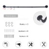 50.4 Inch Industrial Pipe Towel Bar Rack, Wall Mount Black